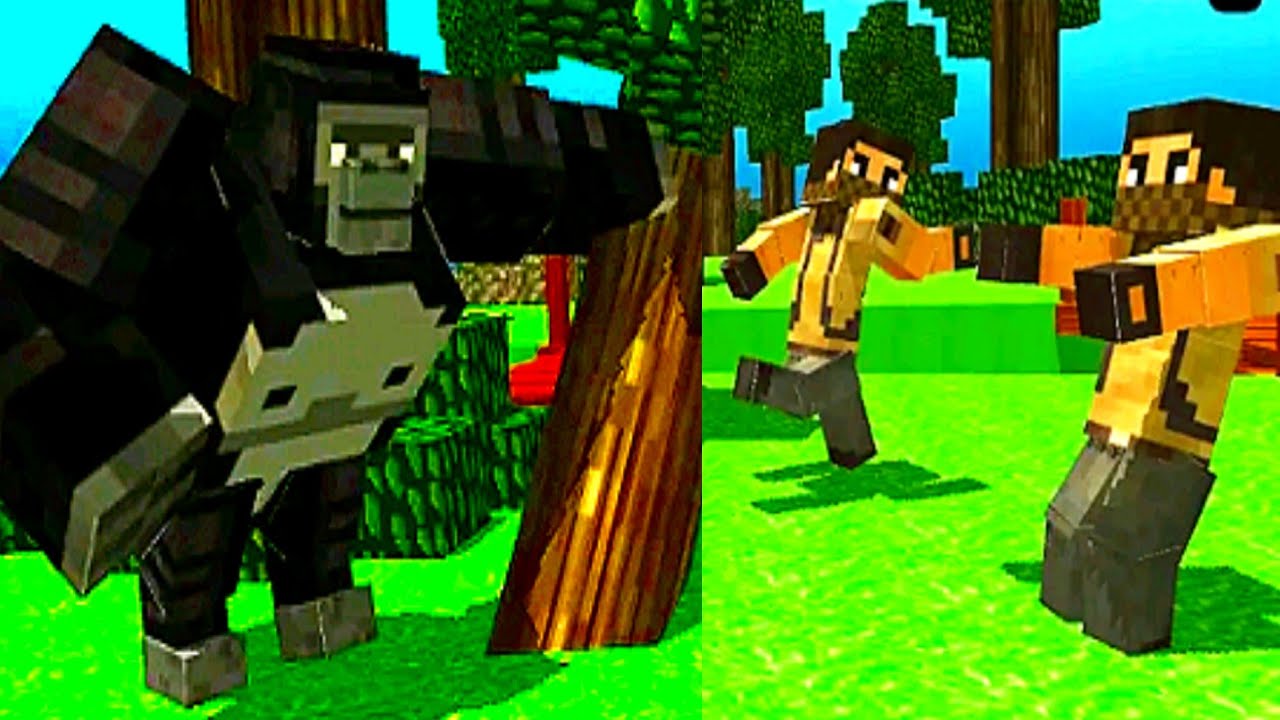 CAME vs SAW vs WON - Blocky Wild Park Gorilla Bash - Android Gameplay