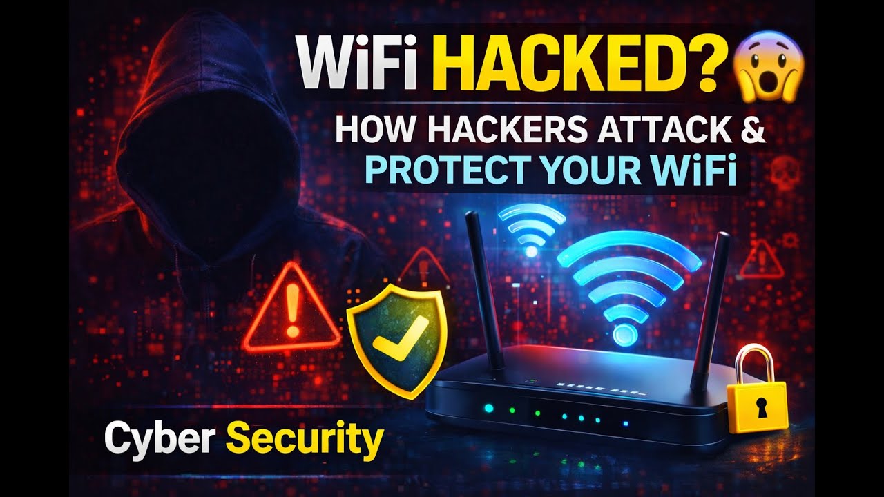 WiFi HACKED? 😱 How Hackers Attack & How to Protect Your WiFi | Cyber Security #cybersecurity