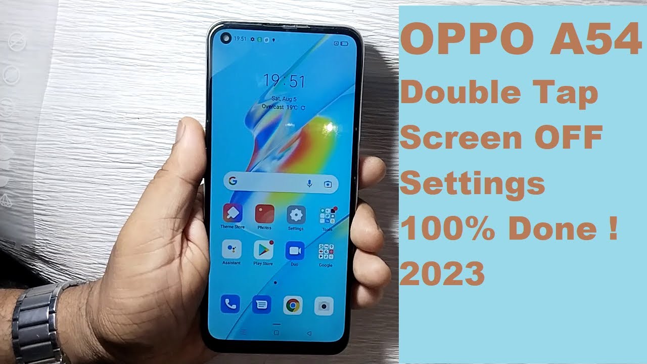OPPO A54 Double Tap Screen Off / On Settings100% Done ! 2023
