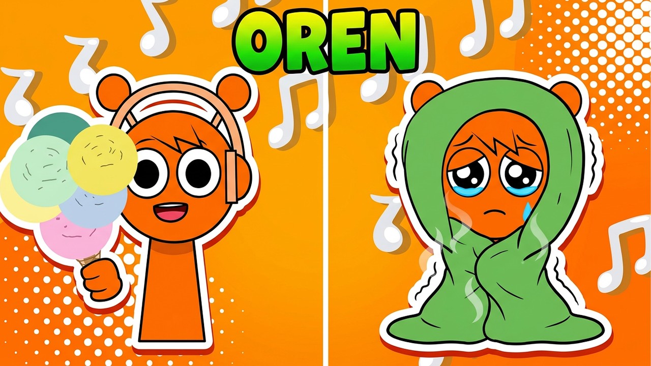 INCREDIBOX SPRUNKI SAD STORY! | ORANGE...!!! | FNF Goodbye World