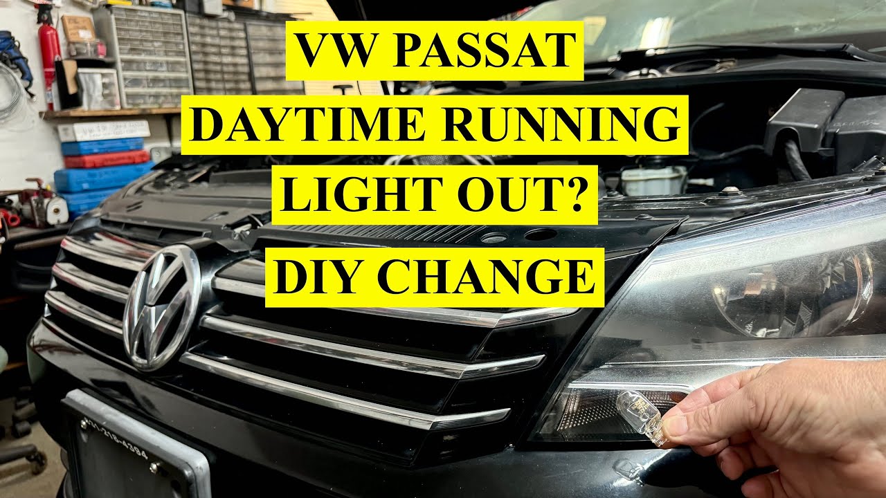 Замена ламп дневного света VW Passat - 2012-2015