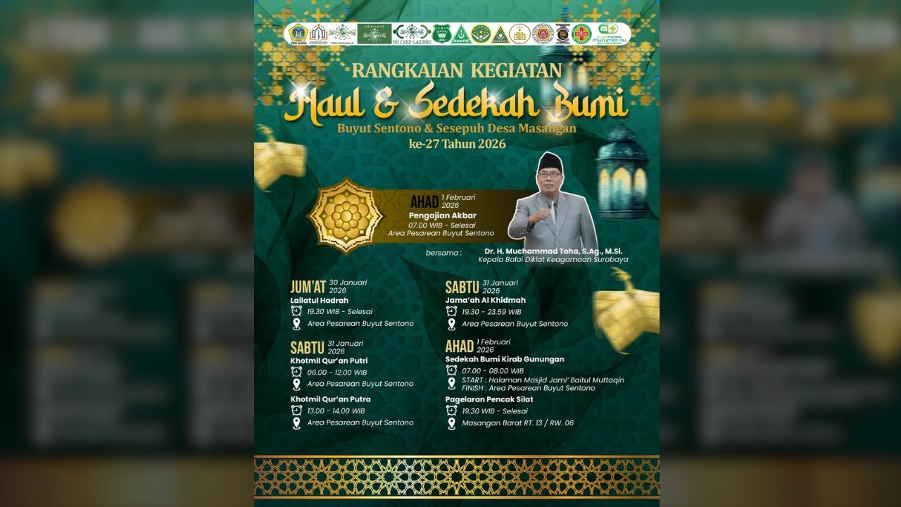 🔴PENGAJIAN AKBAR | HAUL & SEDEKAH BUMI BUYUT SENTONO DESA MASANGAN
