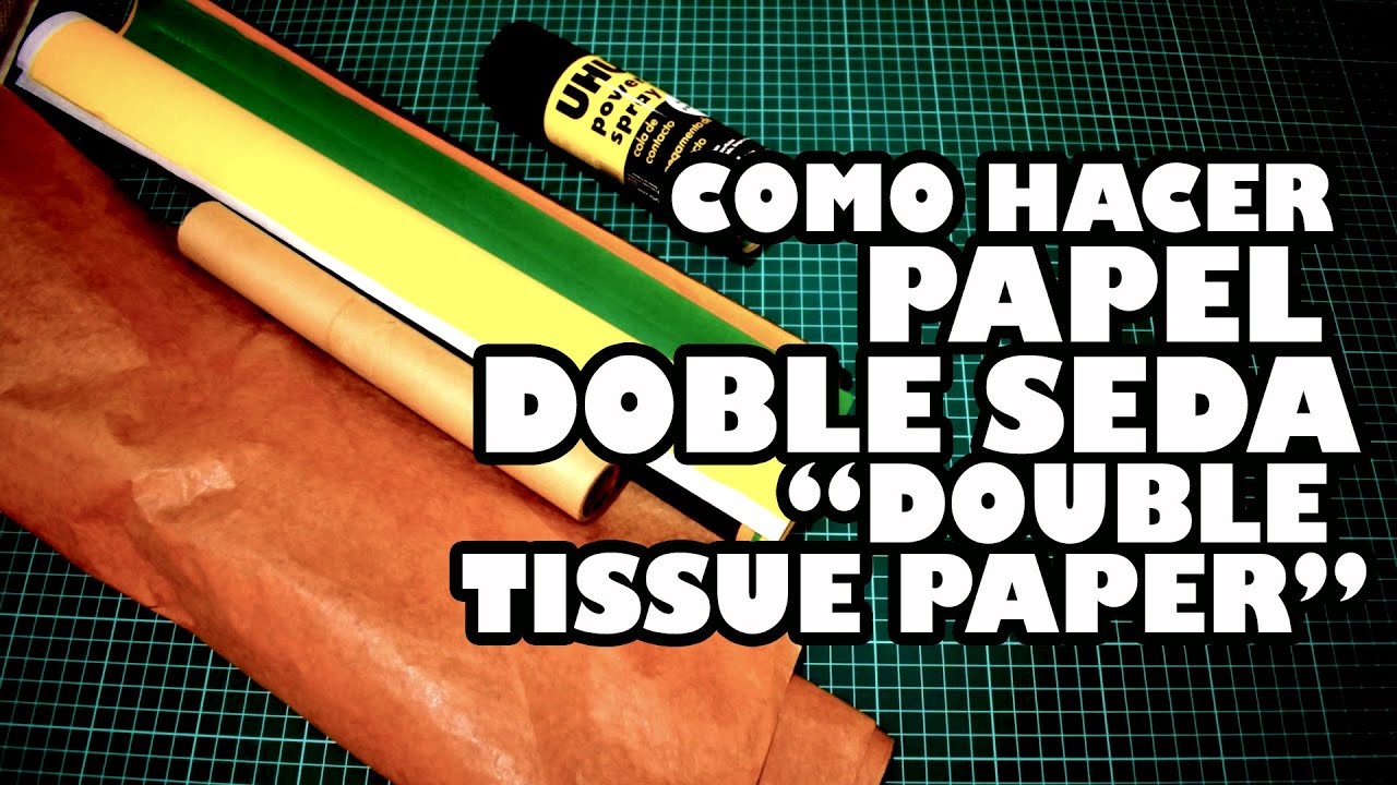 Como hacer papel doble seda 
