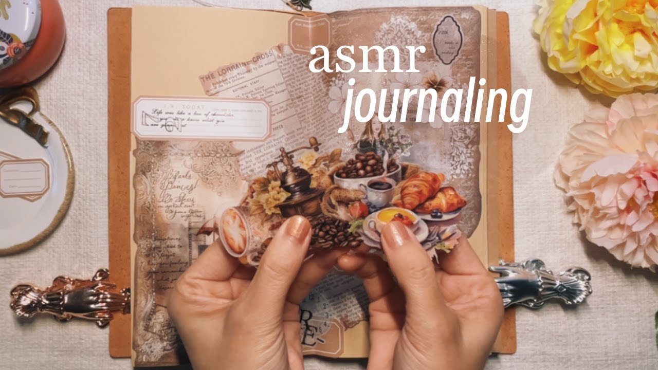 Coffee Shop | ASMR Art Journal With Me