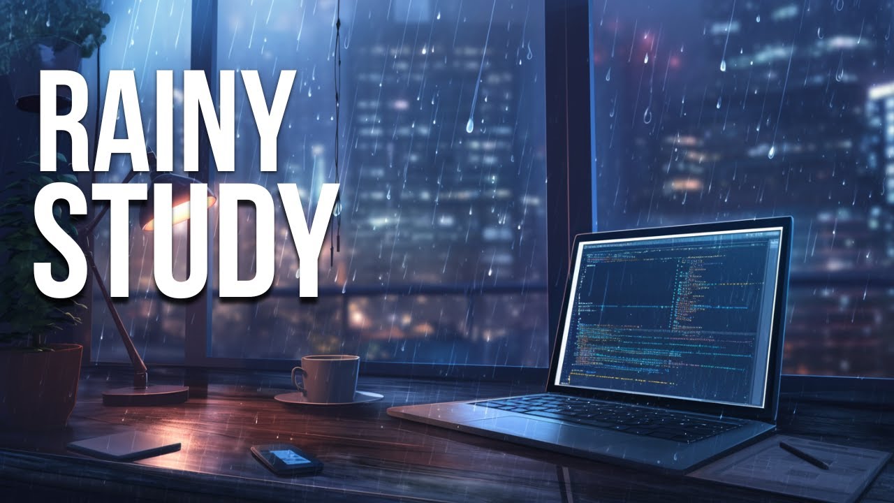 Rainy Late-Night Study Music (No Vocals) |Focus for Long Sessions