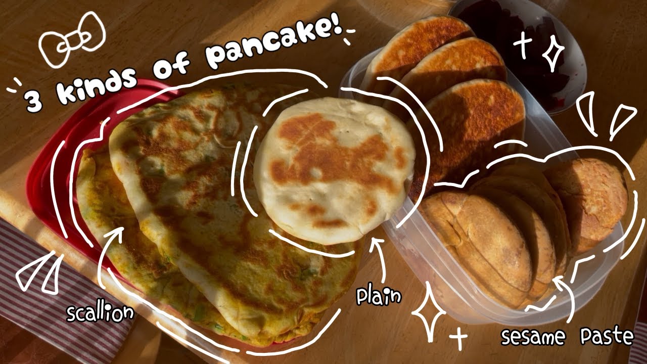making 3 kinds of pancakes! (葱花饼，麻酱饼，肉夹馍) | 康奶奶的菜谱 ep.2