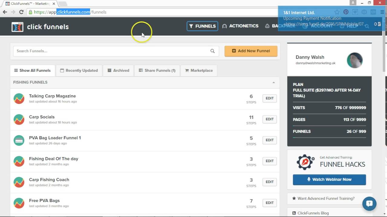 Free Click Funnels Tutorial - How To Build Your First Click Funnel