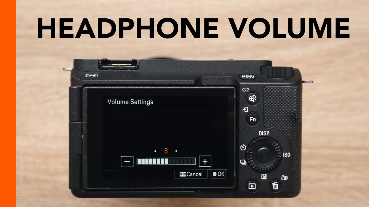 Sony ZV-E1 - Headphone Volume