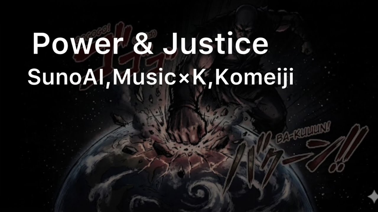「Power ＆ Justice」    SunoAI,Music×古明地幸貴
