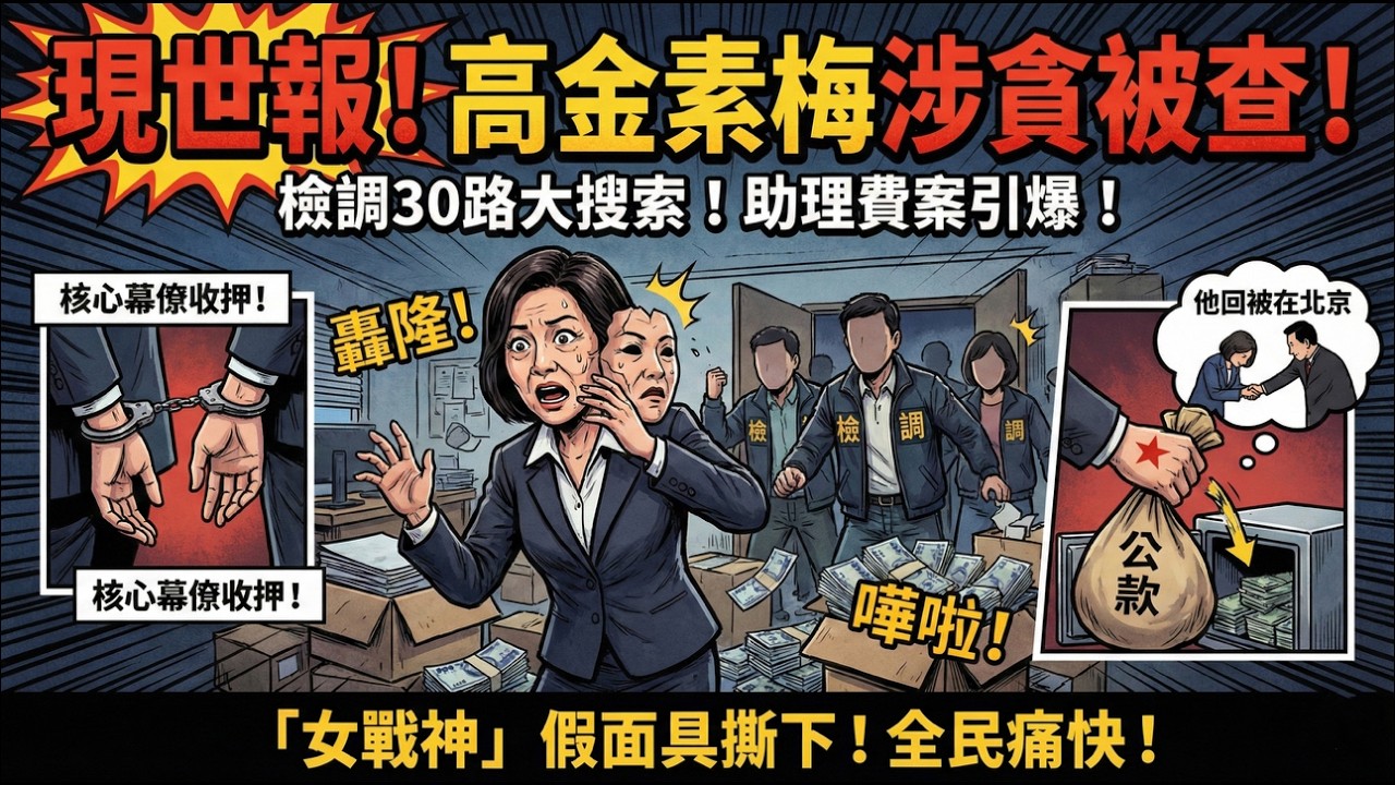 報應到了！🚨 親中女戰神栽了！高金素梅涉詐助理費？核心幕僚當場收押！昔日囂張罵台灣，如今狼狽籌保釋金