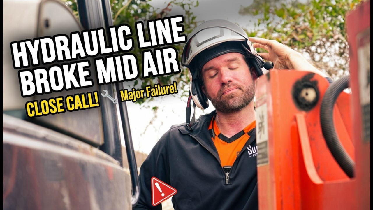 HYDRAULIC LINE BUSTED MID AIR!