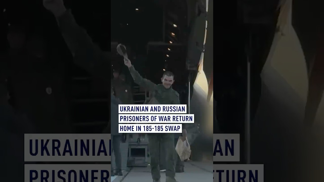 Ukrainian and Russian prisoners of war return home in 185-185 swap