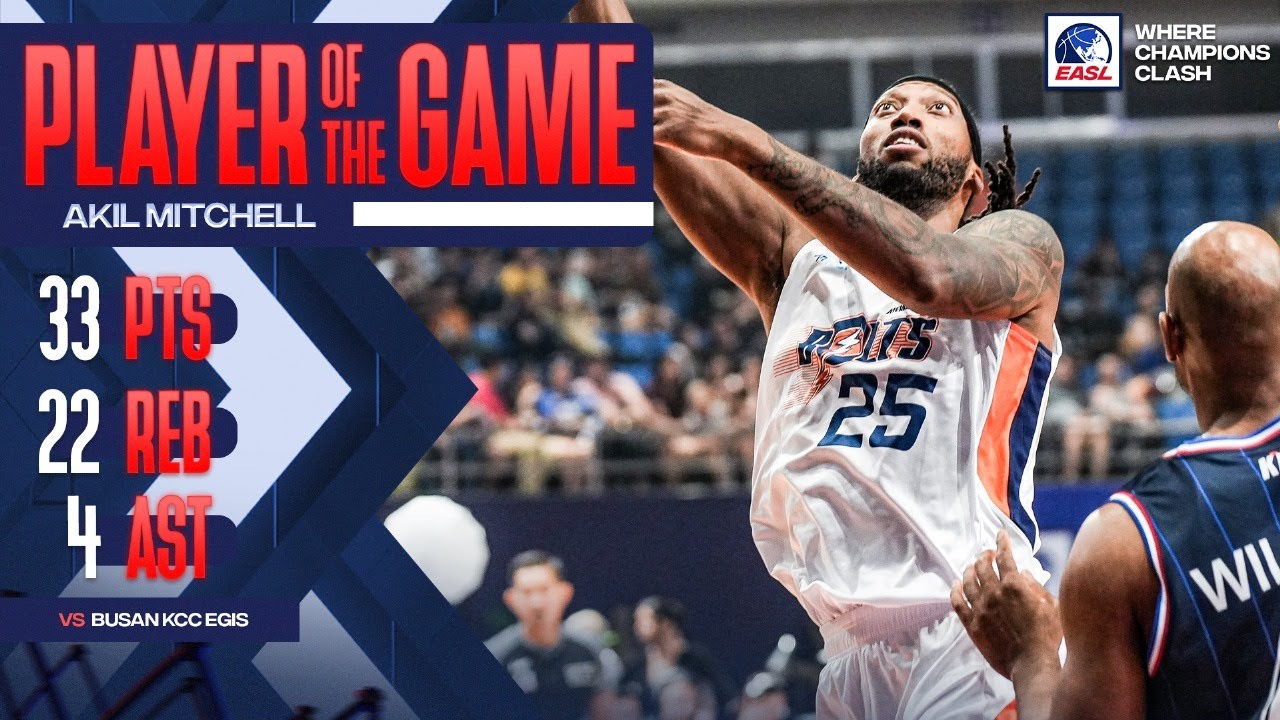 Player of the Game: Meralco Bolts Akil Mitchell 33 Points vs. Busan KCC Egis