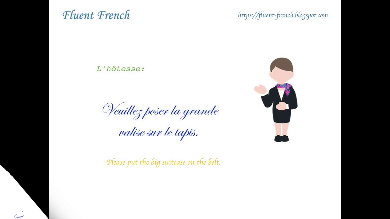 French daily conversation: at the airport (à l'aéroport)