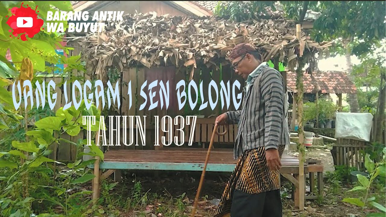 UANG LOGAM 1 SEN BOLONG TAHUN 1937 | UANG KUNO | BENDA ANTIK | SEJARAH