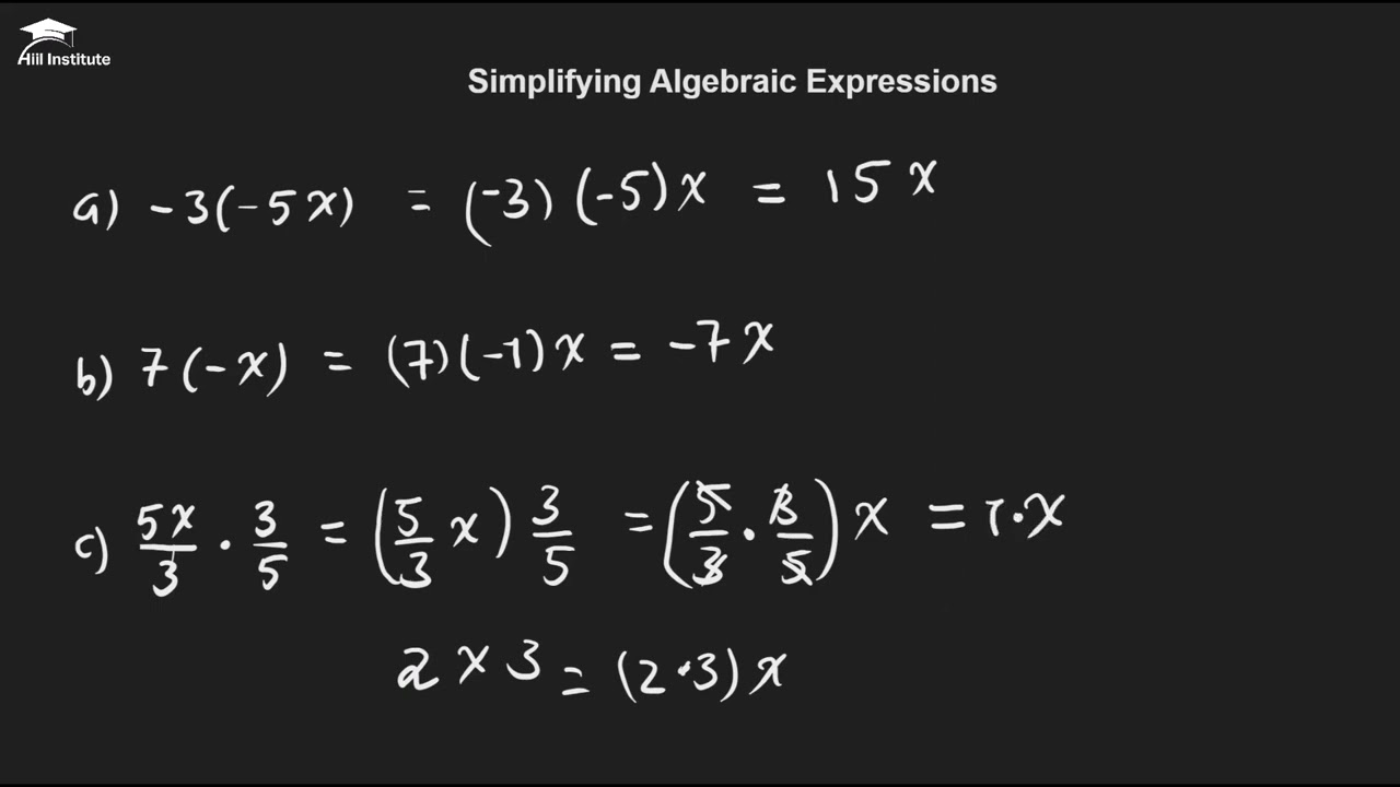 Algebra - 1.2 Simplifying Algebraic Expressions | Part 4 | Xisaab | Af Somali