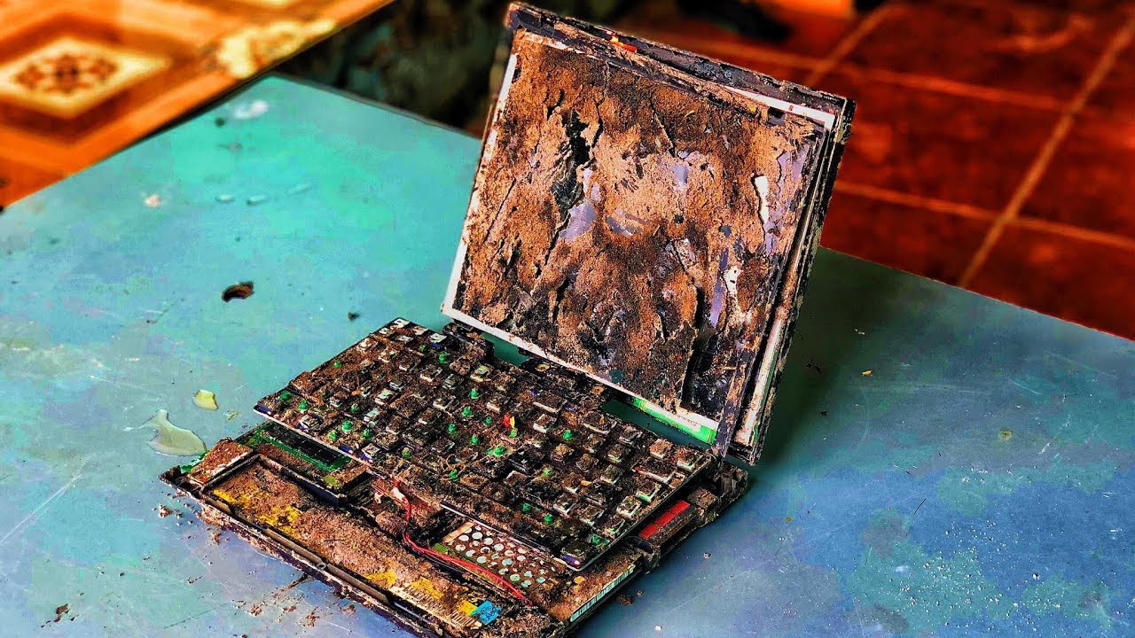 Restoration a destroyed 20-year-old LENOVO laptop | Rebuild and restore LENOVO laptops