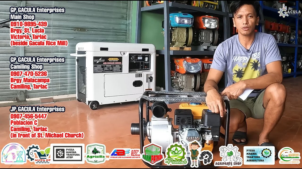ASMR Unboxing and Testing WP30 Water Pump Gasoline Engine
