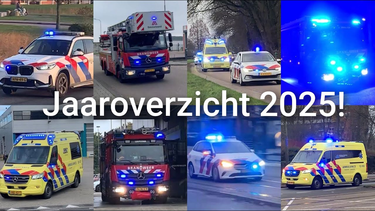 JAAROVERZICHT 2025 [ vele hulpdiensten met spoed!
