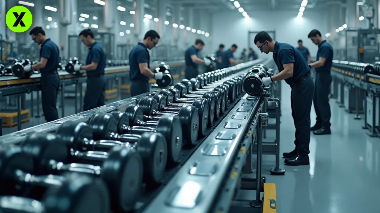 INCREÍBLE Cómo se Fabrican las MANCUERNAS Más RESISTENTES del MUNDO 🏋️‍♂️💪