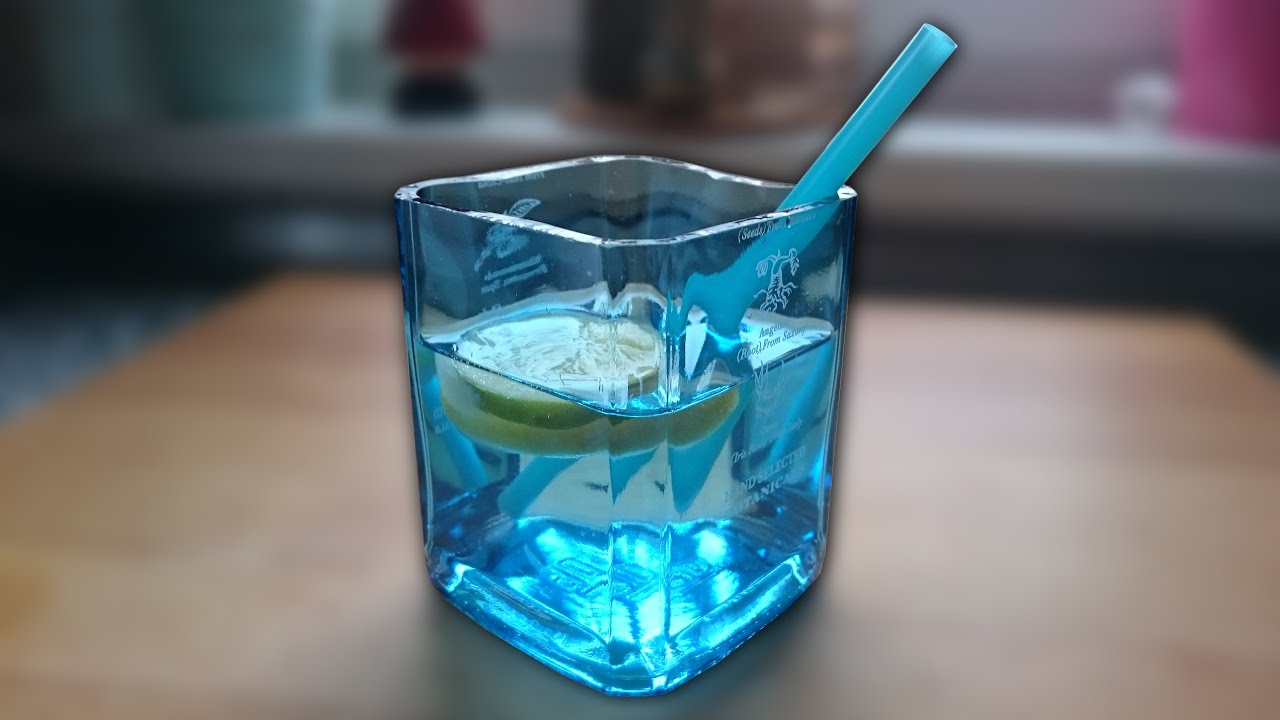 DIY Geschenkidee - Flaschen mit Glasschneider trennen / schneiden Trinkgl&auml;ser selber gestalten