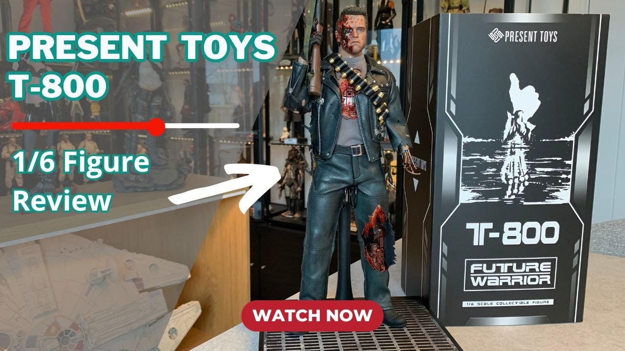 Present Toys - T800 - Future Warrior | 1/6 figure unbox and review