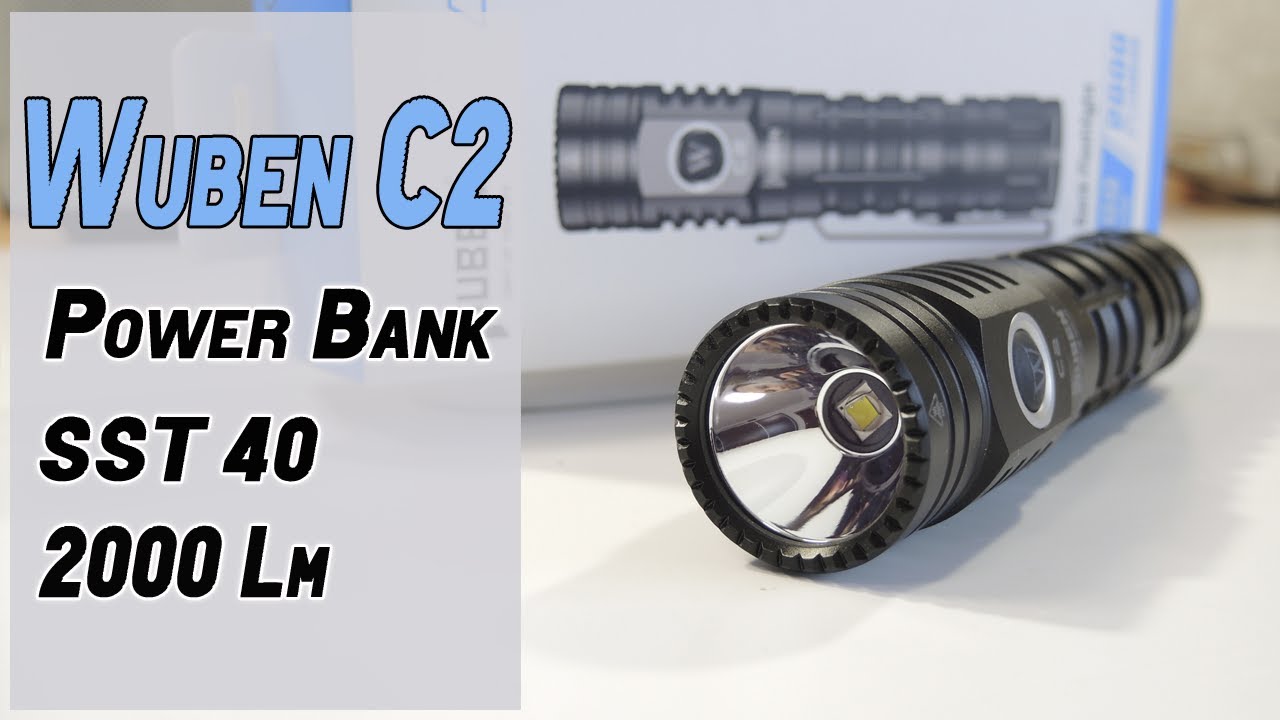 Реально?!😲 Фонарь - Power Bank☝ Wuben C2. Компактная мощь 2000Lm на SST40🔥