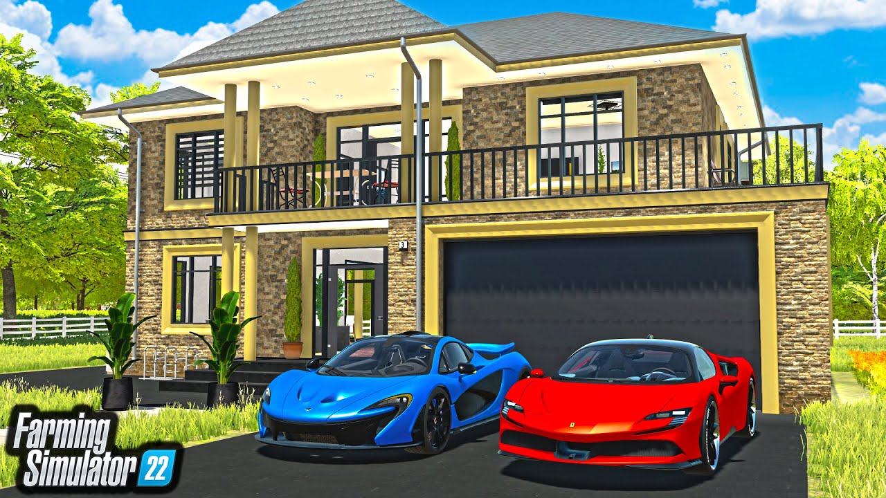 $2.7M TWO-STORY MANSION BUILD: LUXURY CARS INCLUDED | FS22