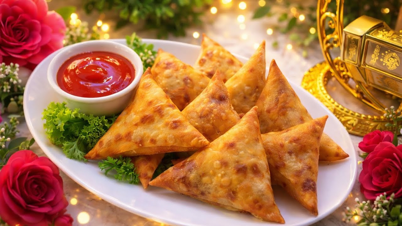 Crispy Chicken Samosa Recipe With Homemade Sheets | Samosa Recipe For Iftar | Tea Time Snacks 