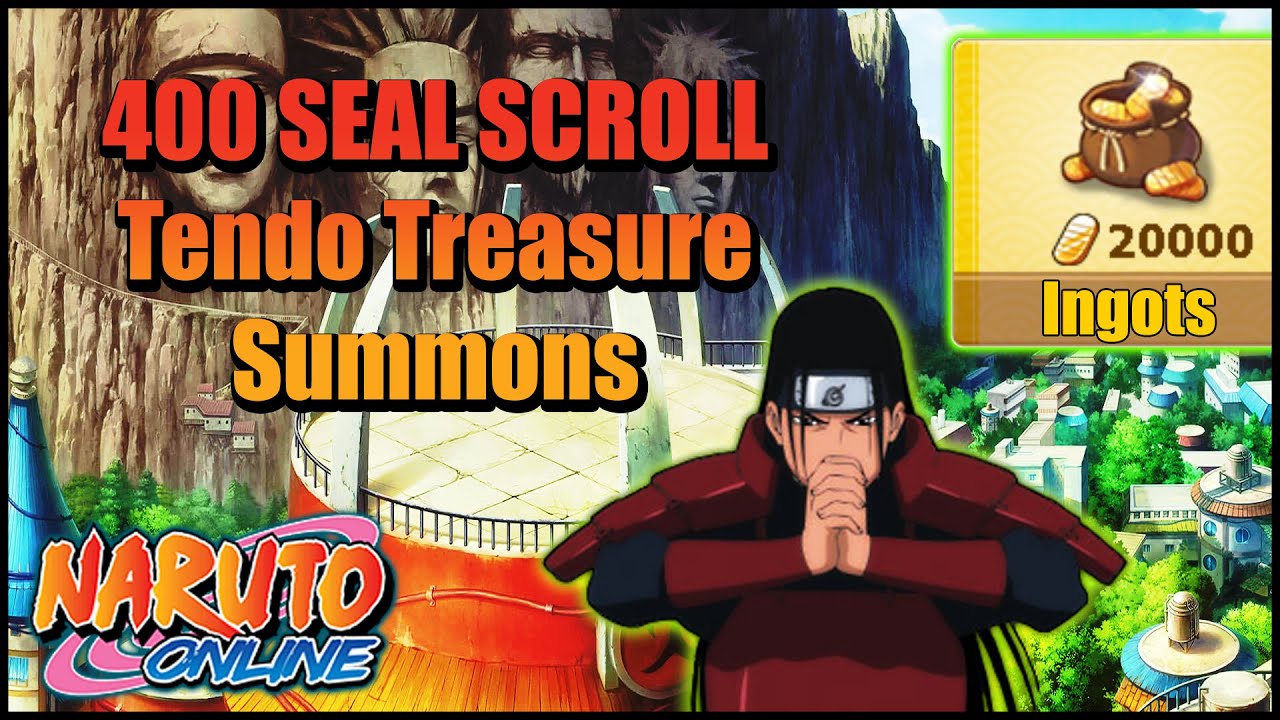 Naruto Online | Tendo Treasure Summons | 400 Seal Scrolls!