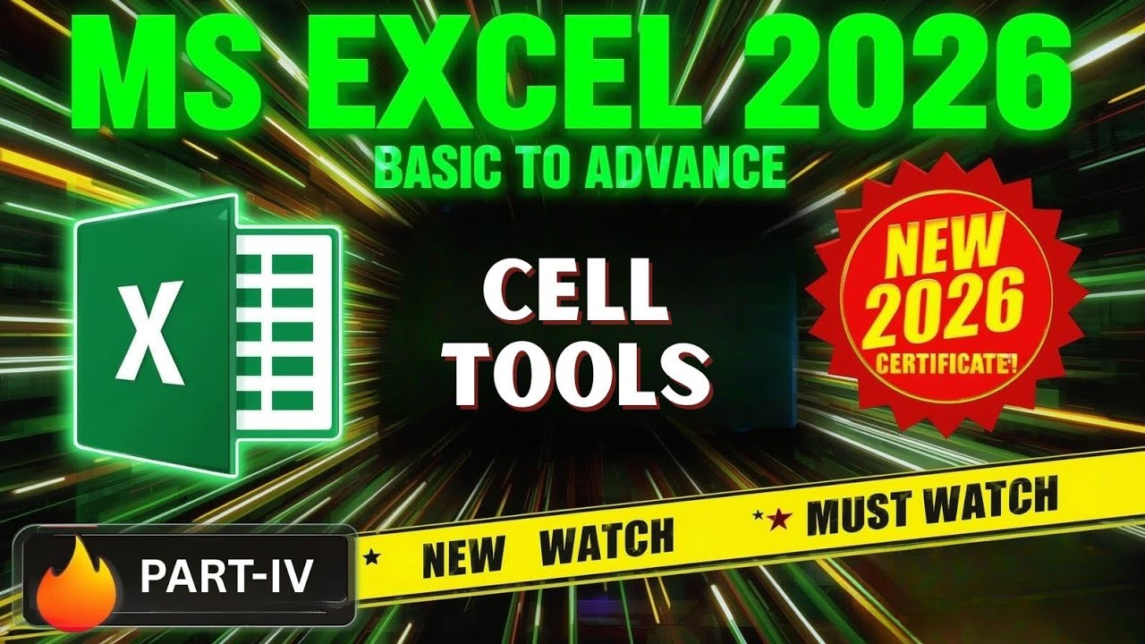 Excel Cells Tools 😱 | Insert, Delete, Protect, Format – Full Explained