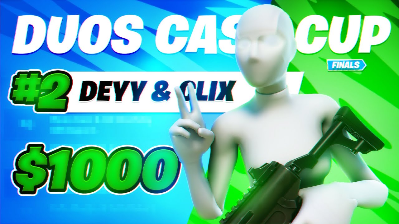 2nd Place in Duos Cash Cup ($1,000) 🥇 w/ Clix