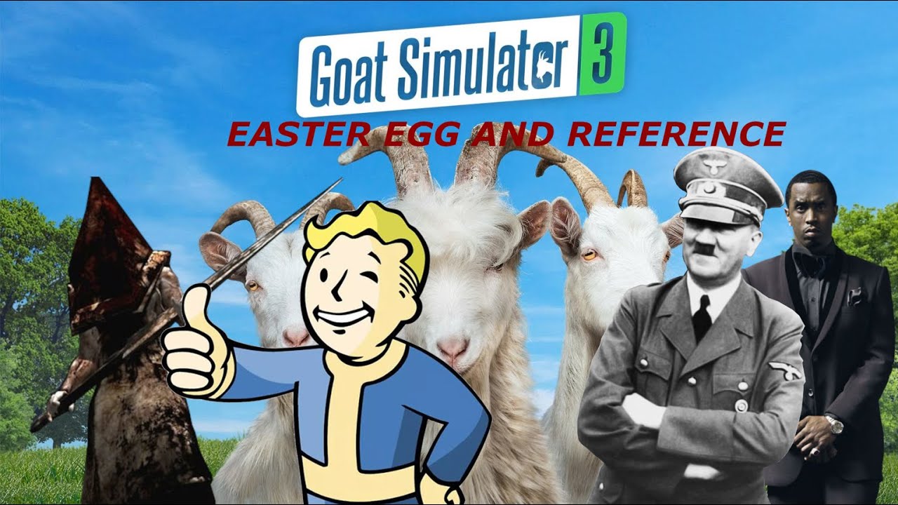 GOAT SIMULATOR 3 easter egg and reference .