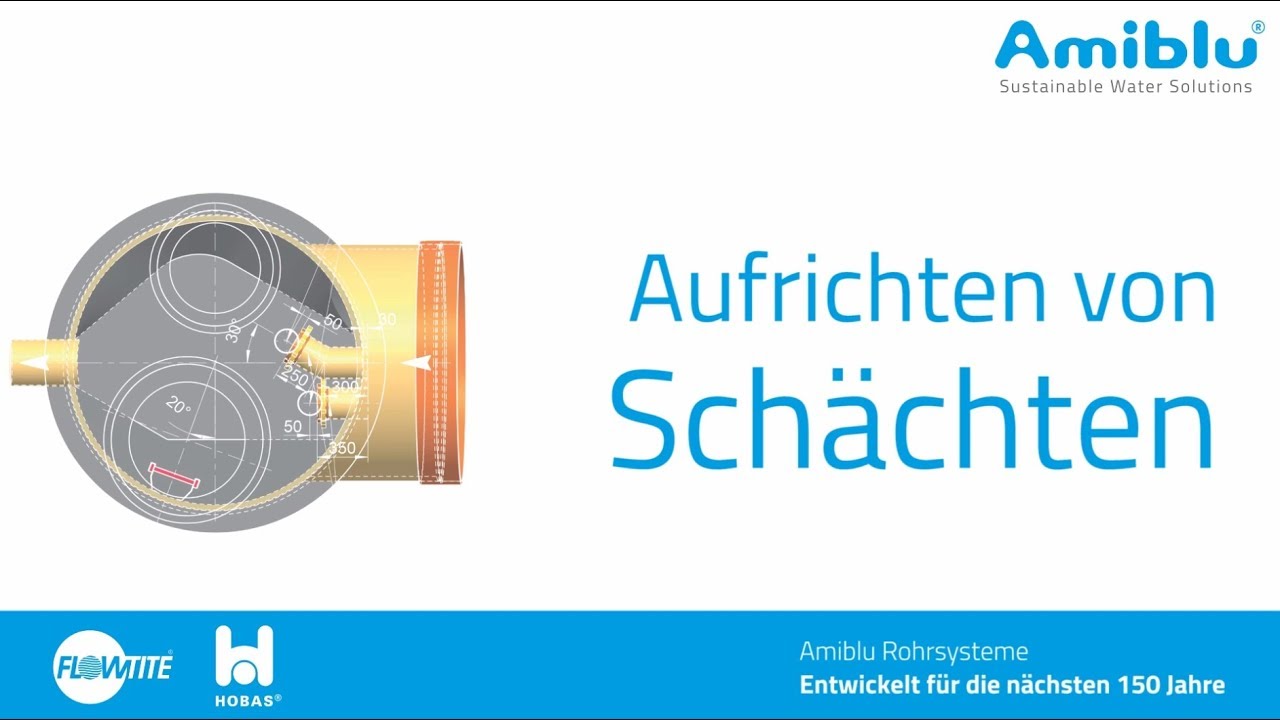 Aufrichten von GFK-Sch&auml;chten