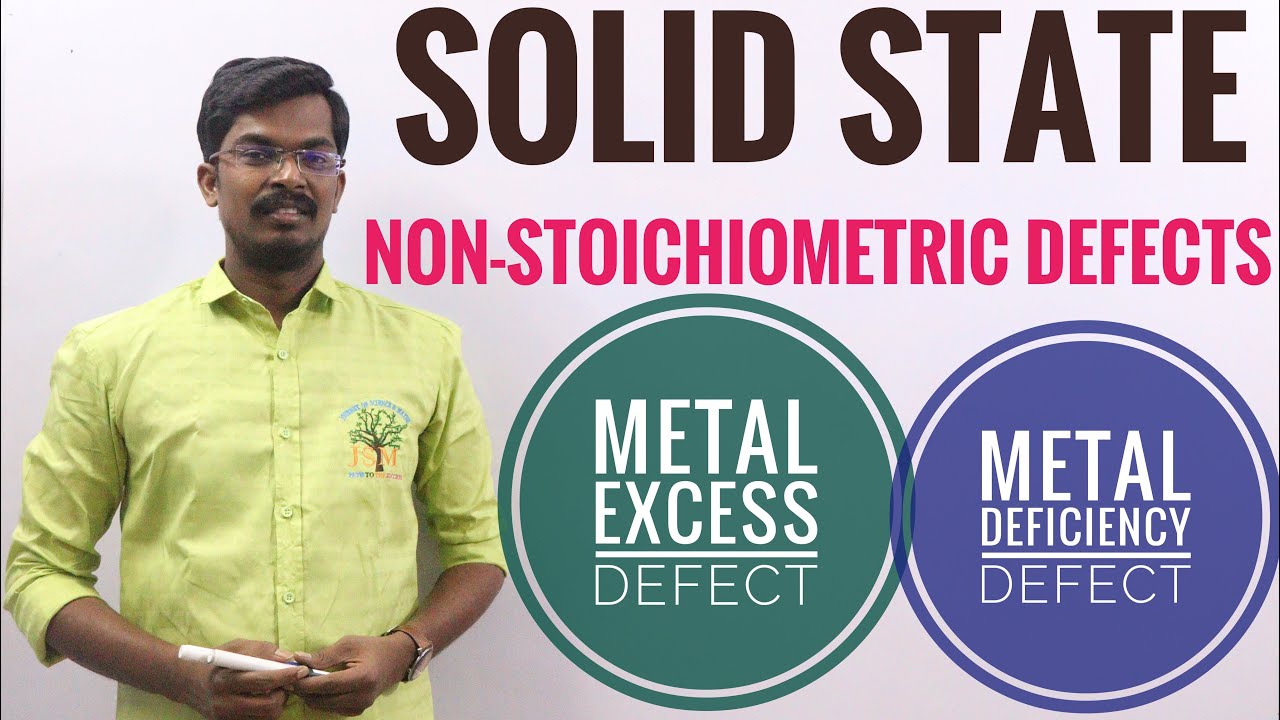 Non-Stoichiometric Defects (Metal Excess Defect and Metal Deficiency Defect)