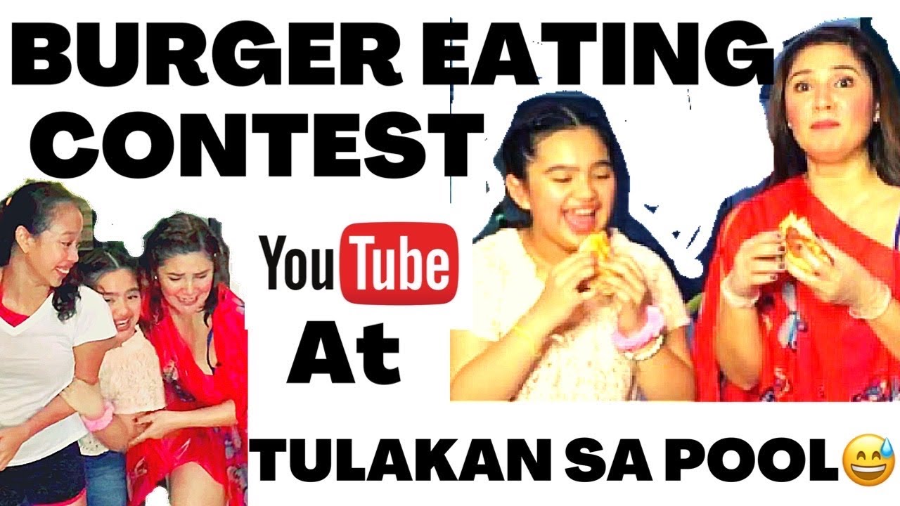VINA MORALES AND CEANA IN BURGER EATING CONTEST PLUS TULAKAN SA POOL🙈😅