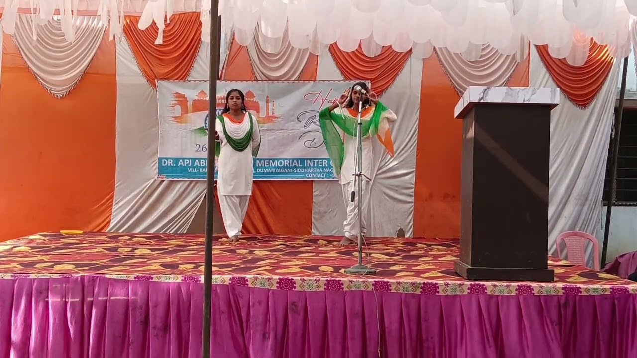26 January 🇮🇳 Program l Dr. Apj Abdul Kalam Memorial Inter College #26january #republicday #apj 