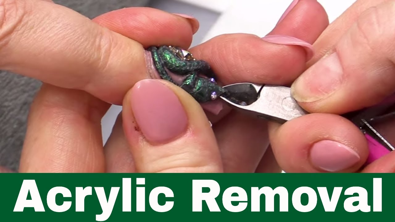 How to Safely Remove 3D Acrylic Work & Soak Off Acrylic Extensions