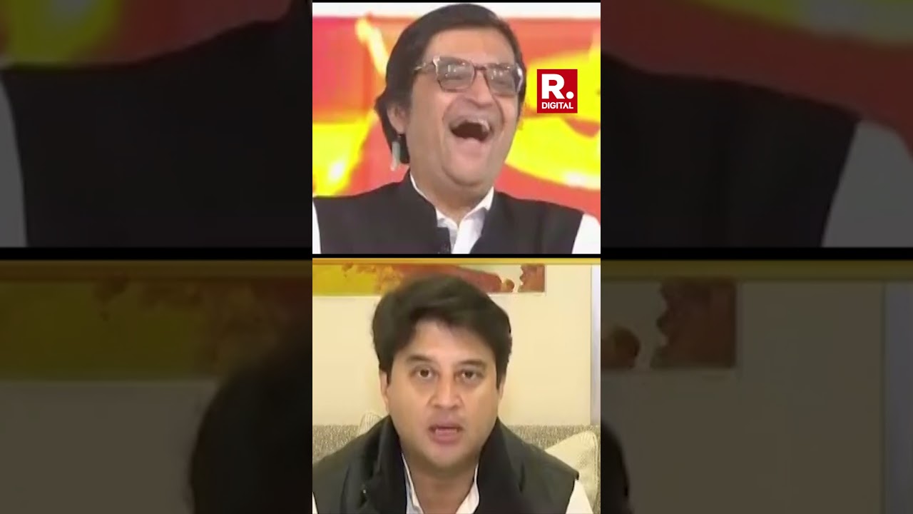 Jyotiraditya Scindia Praises Arnab For His Hindi | Assembly Election Results 2023