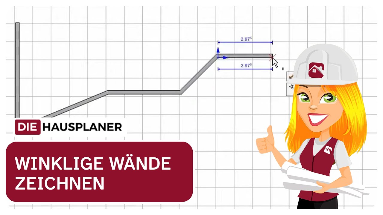 Wände in beliebigen Winkeln zeichnen
