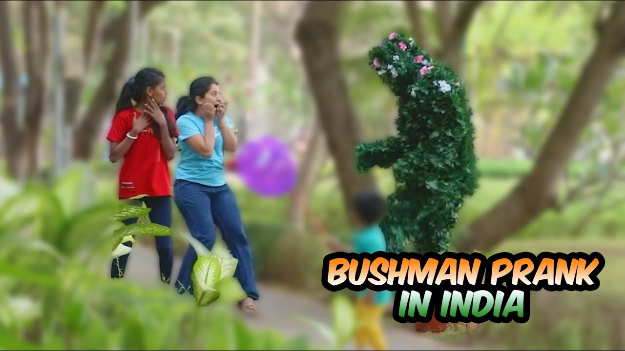 Bushman Scaring People In Garden Part 2 | Bushman Prank | Bushman_Nikh #funny #youtube
