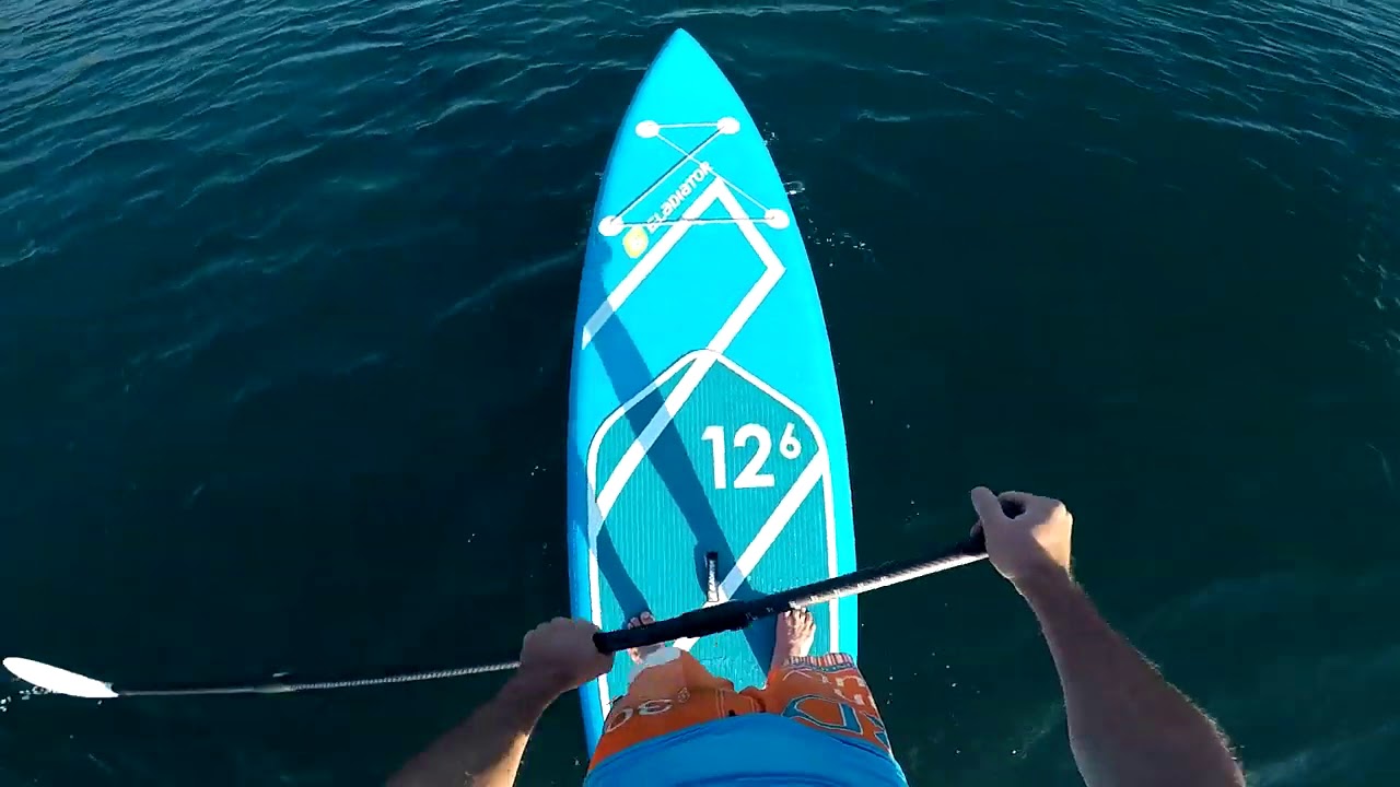 Тест САП доски GLADIATOR BL12,6 на Черном море  SUP surfing