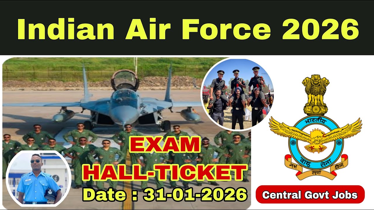 how to download admit card Indian Air Force AFCAT 1/2026  280+ Gd, technical Entry post intamil