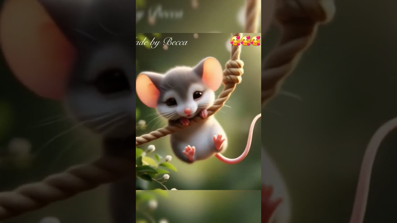 Cute rat swinging/ cartoon/ rat danc #cuterats #ratdancing #ratdance /cat video #rat #cartoon