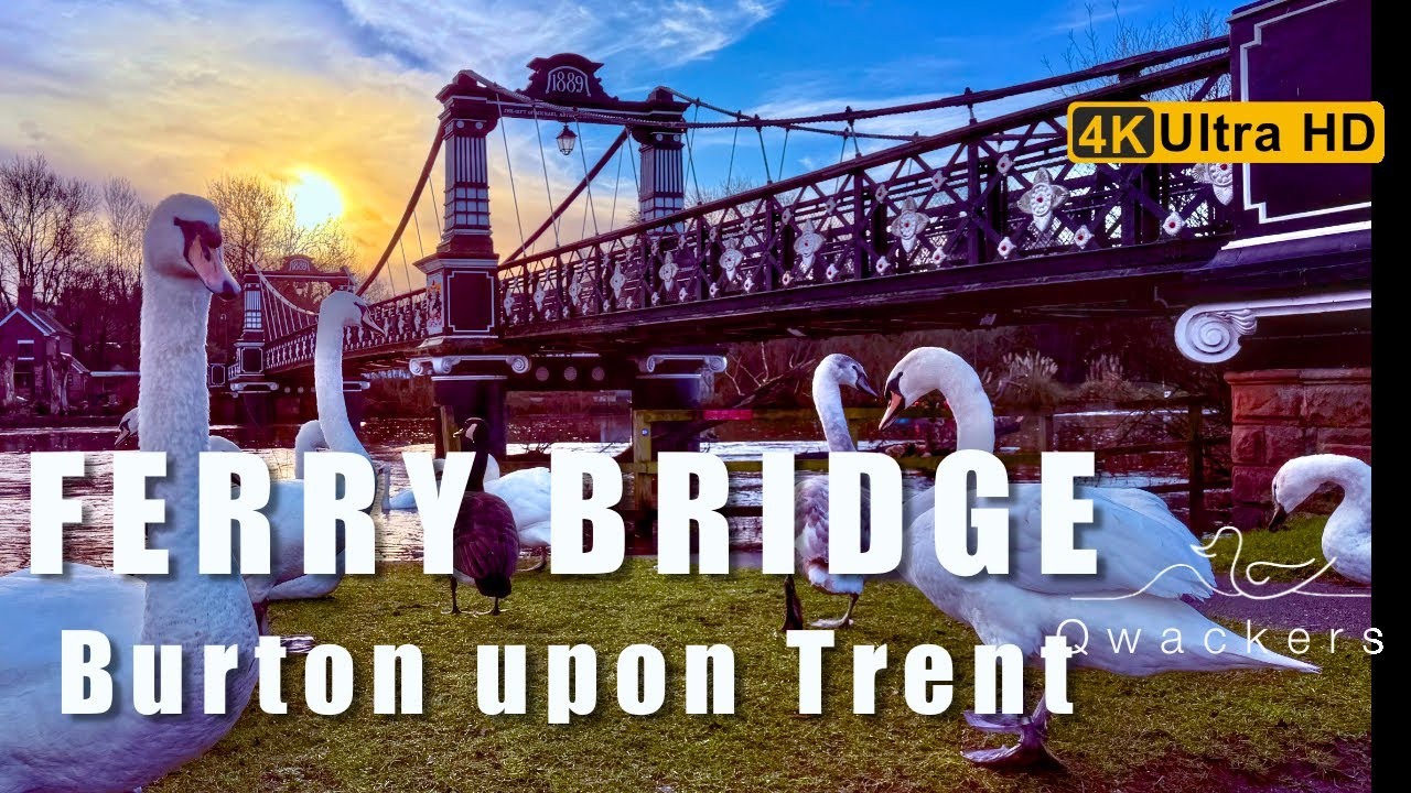 Ferry Bridge Burton upon Trent #cinematicvideo #drone #victorian #bridge #river #rivertrent