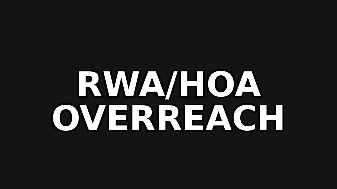 “RWA Demands Sale Deeds? | Homeowner vs Association: The Law They Don’t Want You to Know”