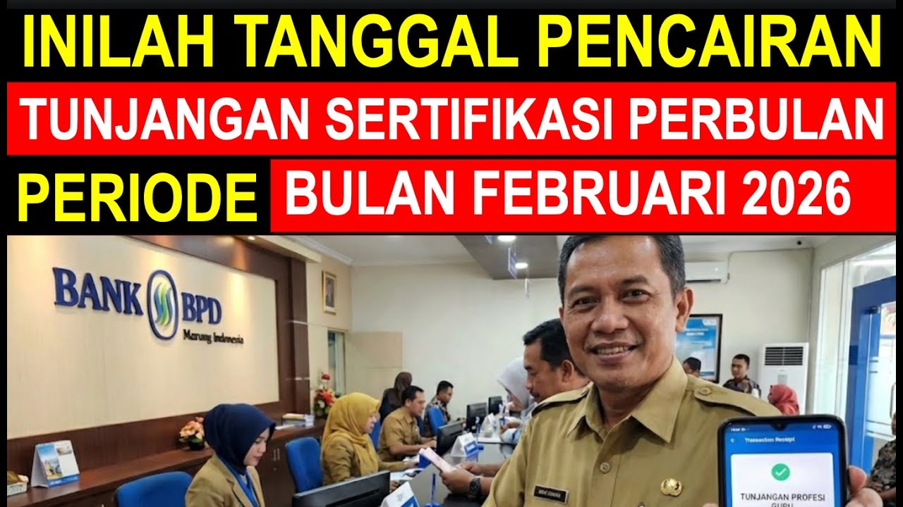 Breaking news kabar gembira tanggal pencairan tunjangan sertifikasi guru SKTP bulan Februari 2026