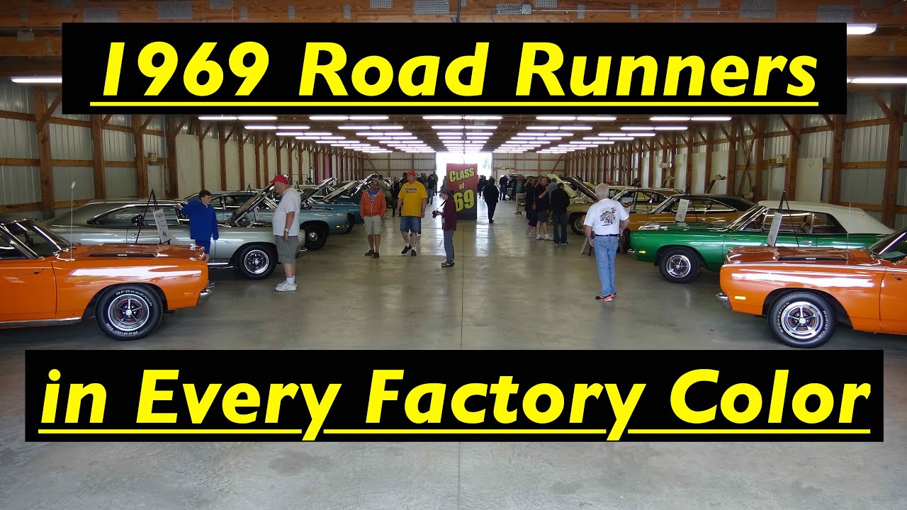 1969 Plymouth Road Runners in Every Factory Color at “Mopars in the Park” by Midwest Mopars.