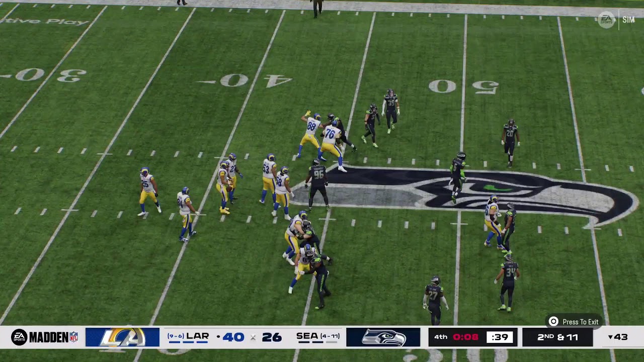 DGFL S4 Wk 17 Rams vs Seahawks