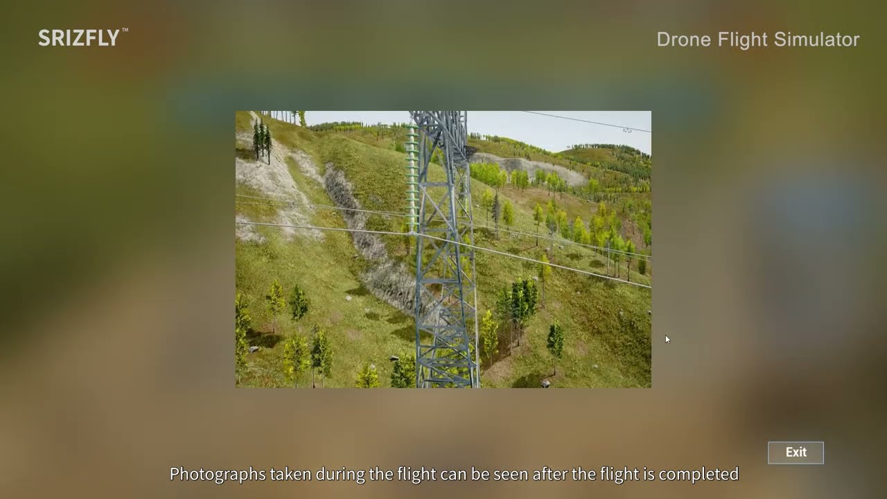 SRIZFLY UAV Simulator - Electric Power Line Inspection Module